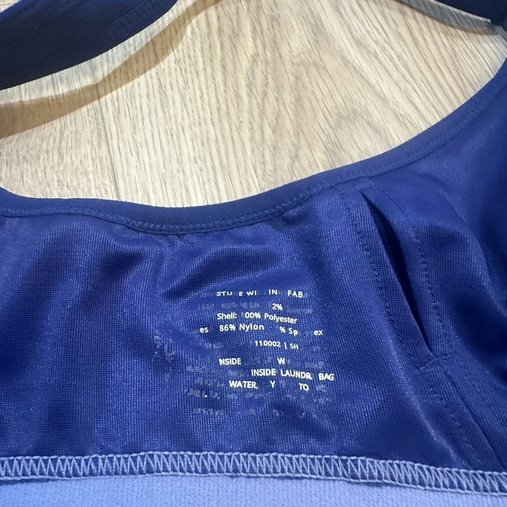Shefit Ultimate High Impact Zip Front Sports Bra Blue Purple Size‎ 3 Luxe